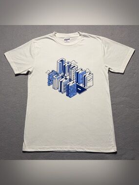 Charlie Hustle Kansas City Royals Skyline T-Shirt Medium White MLB Baseball SGA